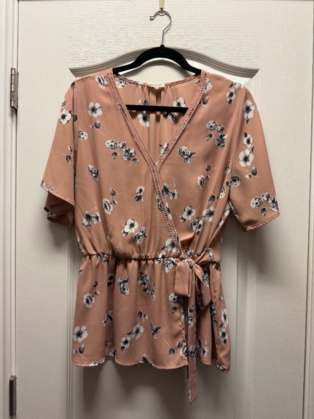 Sienna Sky Short Sleeve Blouse-XL